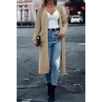 🍂Fall Specials🍂Solid Color Front-Opening Loose Fit Sweater with Pockets