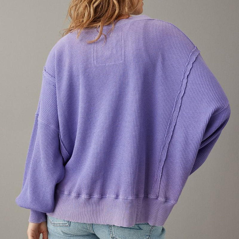 Gift Choice - Oversized Big Hug Waffle Sweatshirt
