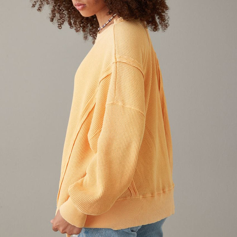 Gift Choice - Oversized Big Hug Waffle Sweatshirt