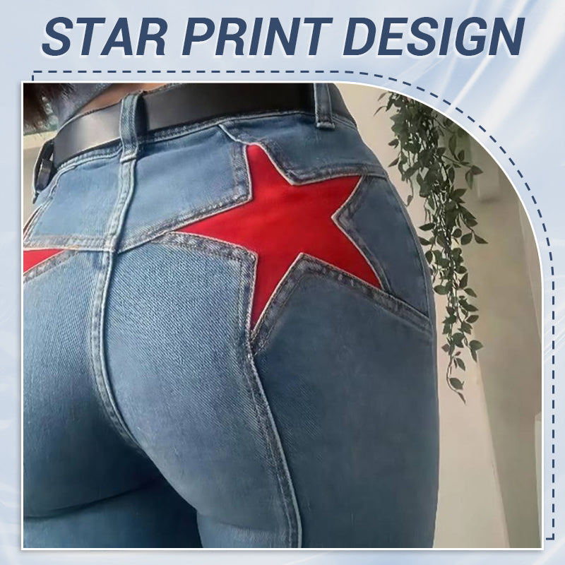 🍁New for autumn✨Women's Trendy Star Jeans✈️2pcs free shipping