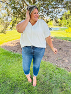 💗Hot Promotion 49% Off💗Tummy Control Cuffed Slim Fit Jeans