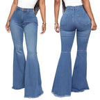 🥰 limited-time offer price 🥰Women’s High-waist Stretch Flared Denim Pants ✈️2pcs free shipping