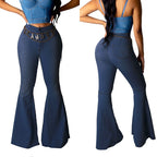 🥰 limited-time offer price 🥰Women’s High-waist Stretch Flared Denim Pants ✈️2pcs free shipping