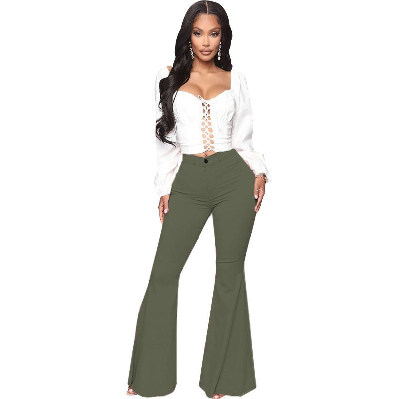 🥰 limited-time offer price 🥰Women’s High-waist Stretch Flared Denim Pants ✈️2pcs free shipping