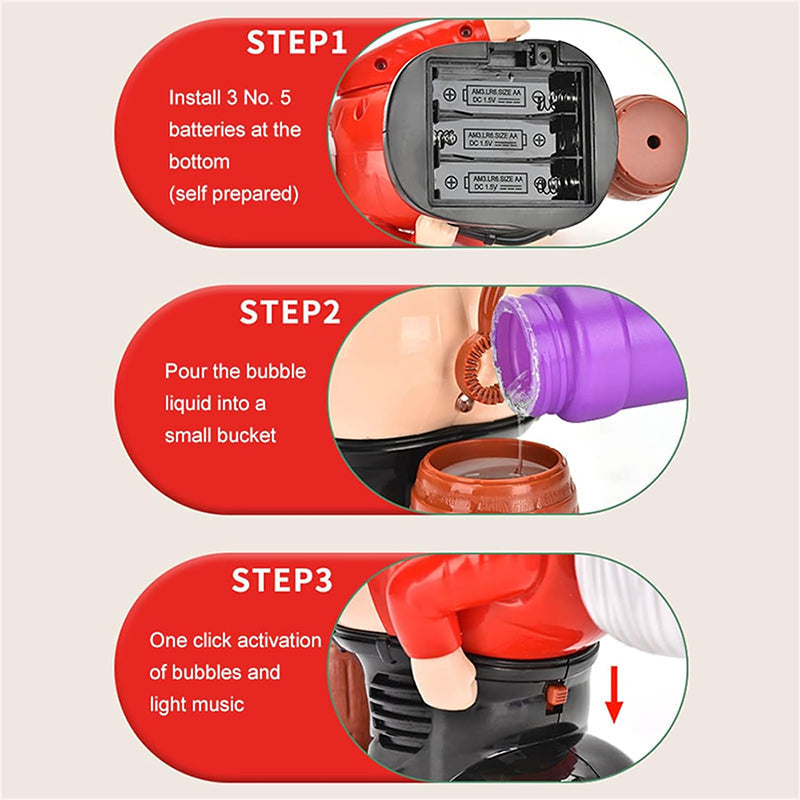 🎅Christmas Big Sale- 49% OFF🎄Funny Santa Bubble Blowing Machine