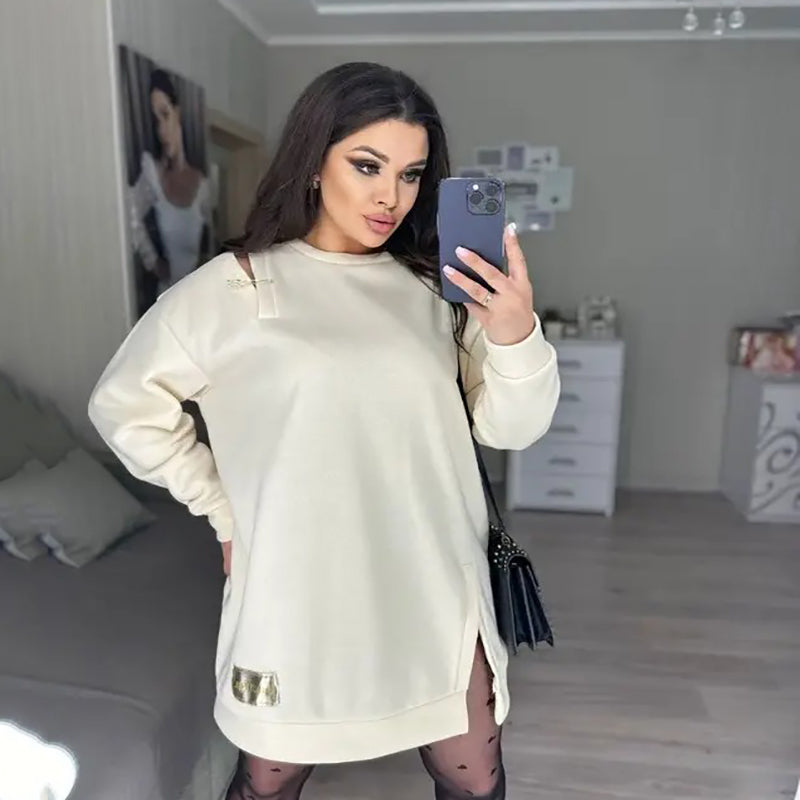 🍂Fall Specials🍂Women’s Chic Cutout Sweatshirt Dress