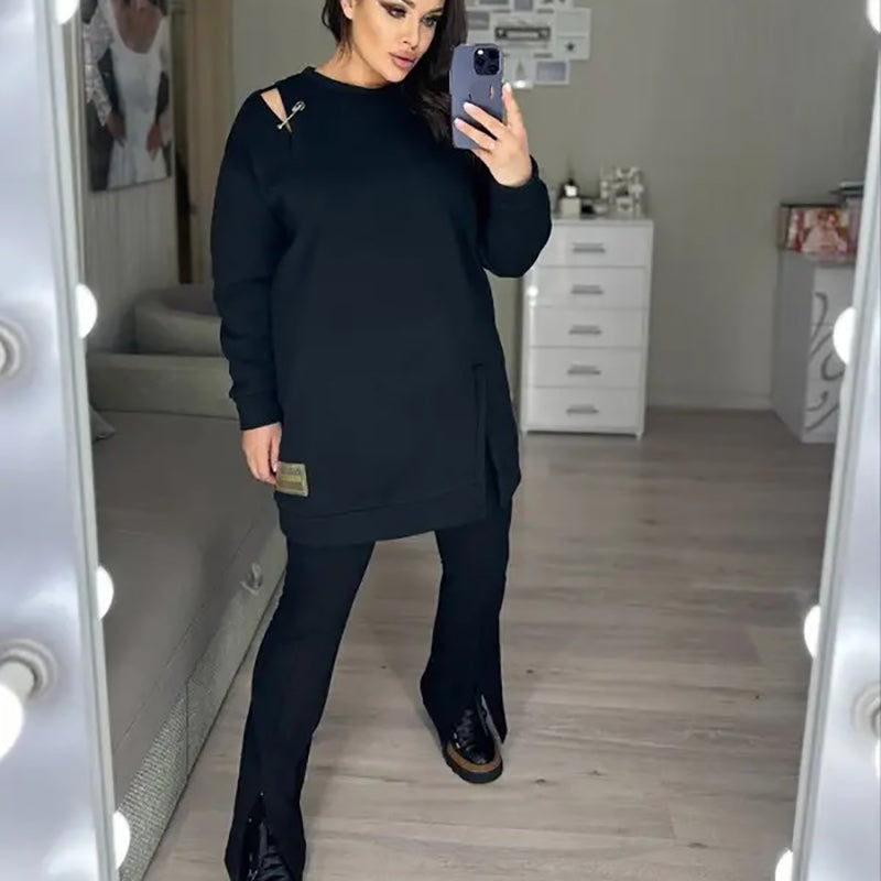 🍂Fall Specials🍂Women’s Chic Cutout Sweatshirt Dress