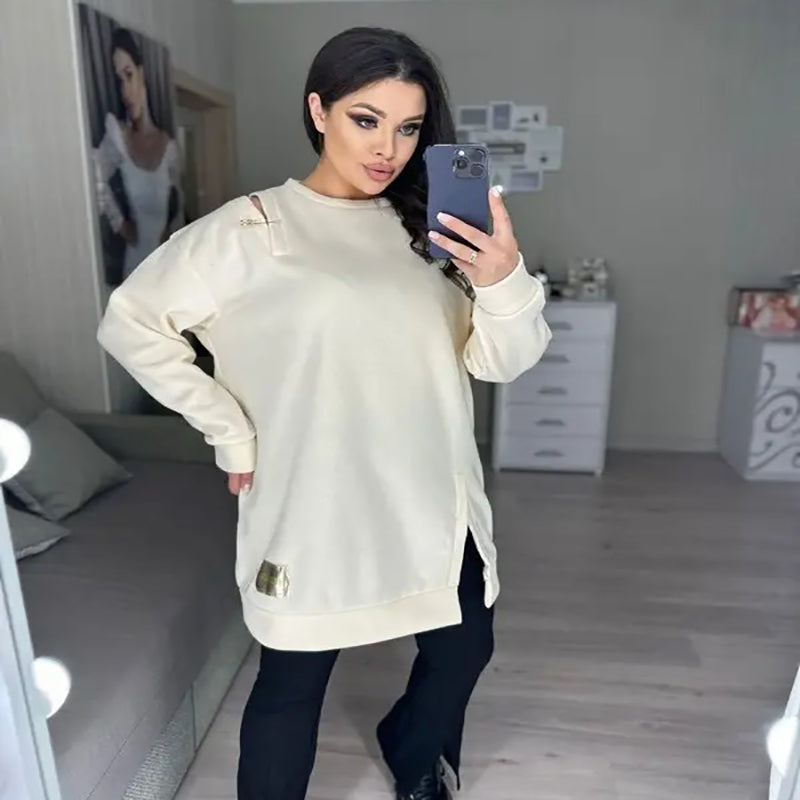 🍂Fall Specials🍂Women’s Chic Cutout Sweatshirt Dress