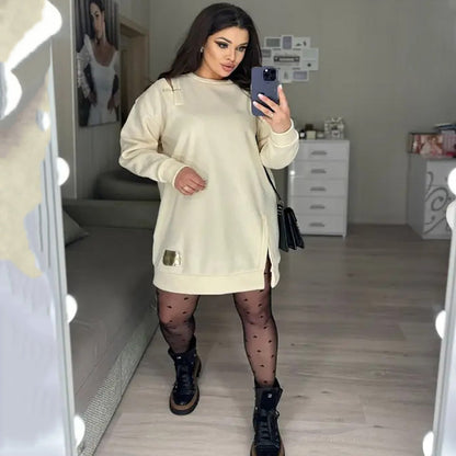 🍂Fall Specials🍂Women’s Chic Cutout Sweatshirt Dress