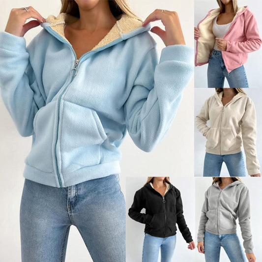 🎁Winter Hot Sale 50% OFF🔥Women's Lined Zip-Up Hoodies