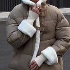 ❄️Free Shipping--New winter products-59% OFF❄️Women's Thick Warm Splicing Short Jacket