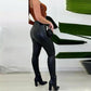 Women’s Casual PU Leather Leggings