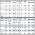 Women’s Stretch Knitted Tank Top High-waist Leggings and Long Cardigan 3-piece Set