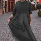 Women’s Casual Round-neck Long-sleeve Dress