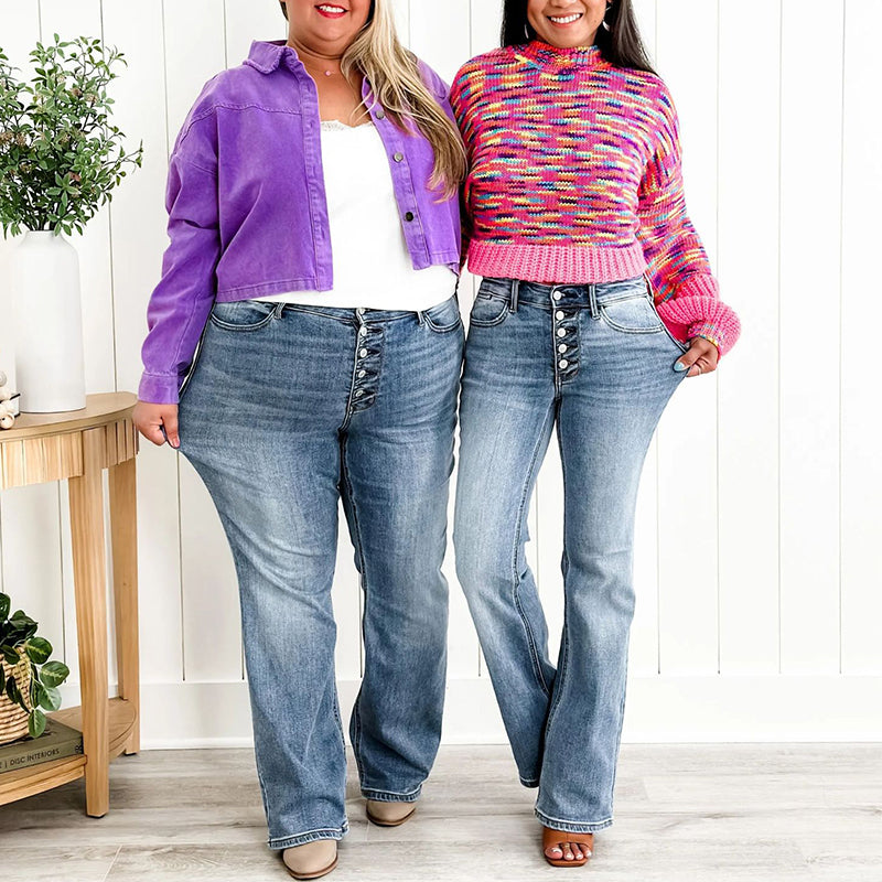 🎅Early Xmas Sales Holy Grail Tummy Control Bootcut Jeans👖👖👖