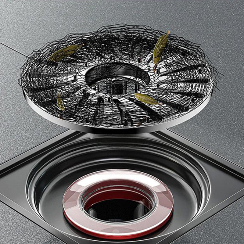 Self-Closing Floor Drain with Hair Catcher