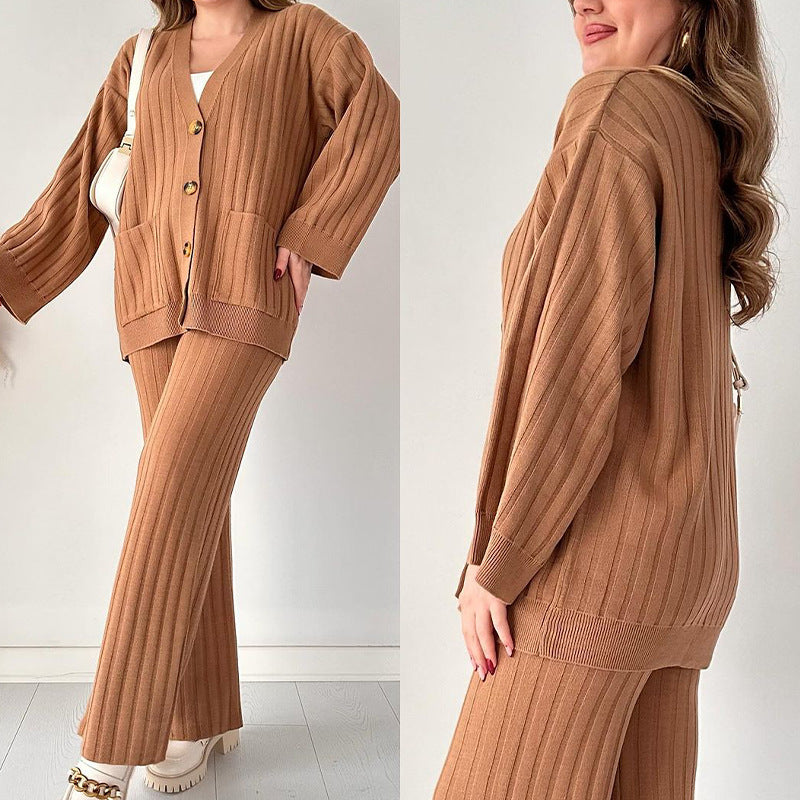 Women's Casual Solid Color Knit 2-Piece Set✈️2pcs free shipping