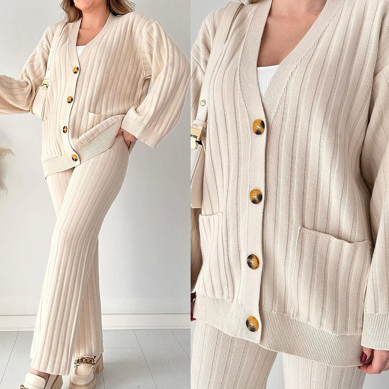 Women's Casual Solid Color Knit 2-Piece Set✈️2pcs free shipping
