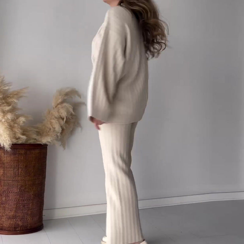 Women's Casual Solid Color Knit 2-Piece Set✈️2pcs free shipping
