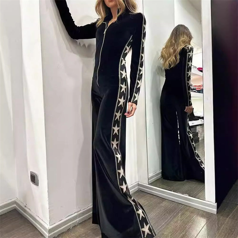 🖤Early Black Friday Sale:50% OFF🖤Women's Zip-Up Bell Bottom Jumpsuit