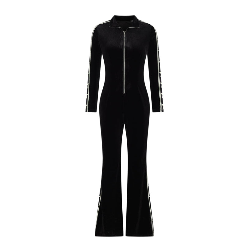 🖤Early Black Friday Sale:50% OFF🖤Women's Zip-Up Bell Bottom Jumpsuit