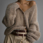 🔥🖤Early Black Friday Sale:50% OFF🖤Women's Cozy Fuzzy Knit Cardigan