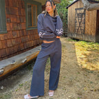 Women's Bow-Trim Hoodie Set