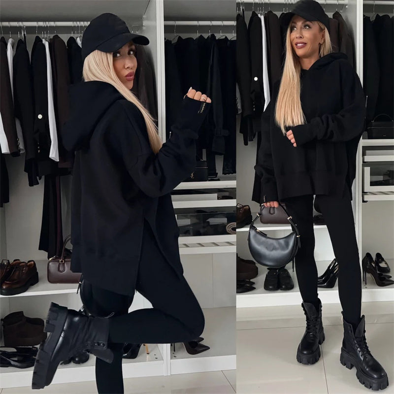 🎅Christmas Pre-sale🎁 Women's Oversized Hoodie and Leggings Set