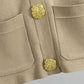 🔥Black Friday Sale 49% OFF🖤Gold Button Soft Knit Trouser Co-Ord✈️free shipping
