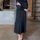 🎉Hot Sale🎉Lantern Sleeve Solid Color Elegant Dress