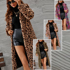 ❄️Winter Specials❄️ Women's Warm Leopard Print Faux Fur Coat ✈️ free shipping
