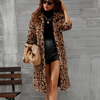 ❄️Winter Specials❄️ Women's Warm Leopard Print Faux Fur Coat ✈️ free shipping