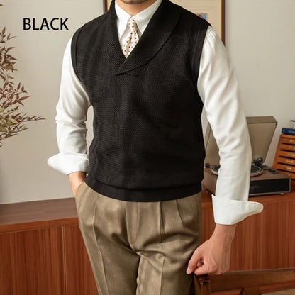 🎅Christmas Sale - 49% OFF🎅 Men's Slim Fit Elegant Knit Vest