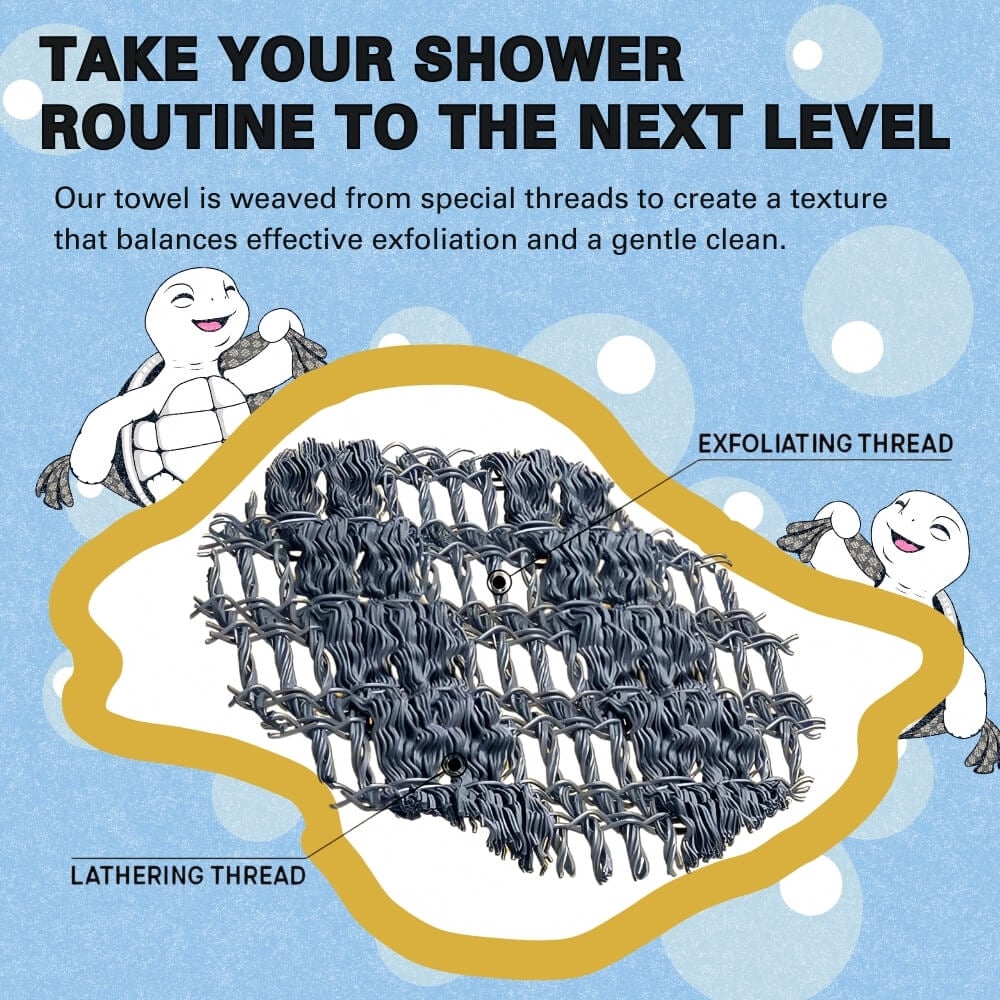 💗LAST DAY - BUY 1 GET 2 FREE💗Exfoliating Antibacterial Shower Towel🚿