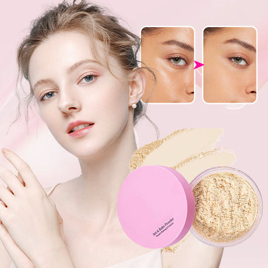 Loose Cosmetic Setting Powder with Extra Fluffy Puff