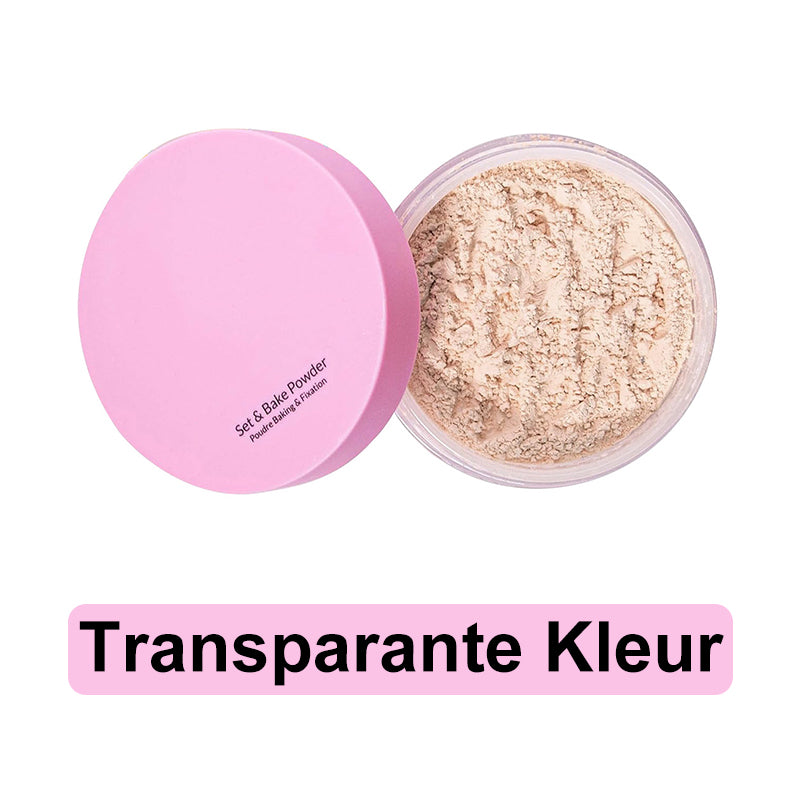 Loose Cosmetic Setting Powder with Extra Fluffy Puff