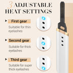 USB Rechargeable Electric Heated Eyelash Curler