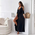 💖Limited Sale 49% OFF💖Women’s Elegant Sexy V Neck Side Slit Dress🤩🌷