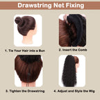 💜 LAST DAY PROMOTION - 50%OFF💜18 Inch Curly Wavy Frizzy Hair Extension with Ponytail✈️ free shipping