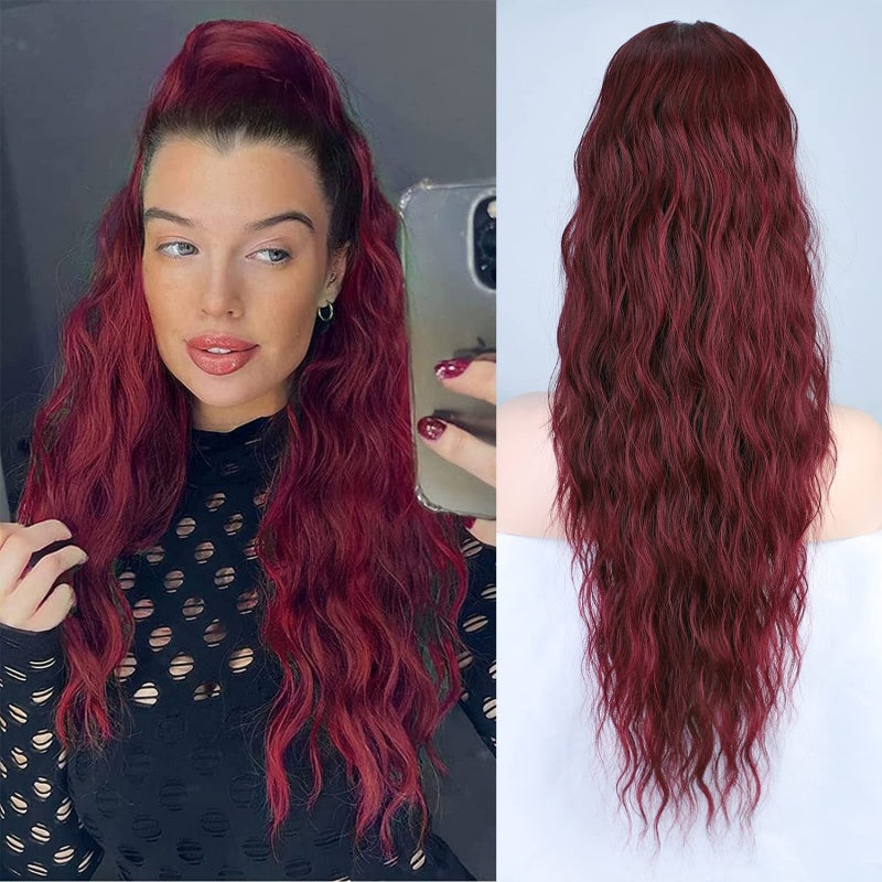 🔥LIMITED SALE 50% OFF🔥Curly Wavy Frizzy Hair Extension with Ponytail