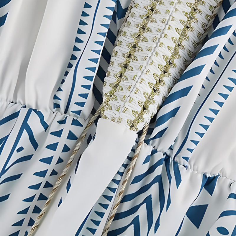 💃HOT SALE 49% OFF 💝2025 Ethnic New Style Casual printed V-neck dress