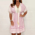 💃HOT SALE 49% OFF 💝2025 Ethnic New Style Casual printed V-neck dress