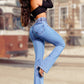 Stretch flare jeans with a high waist💖BUY 2 GET FREE SHIPPING