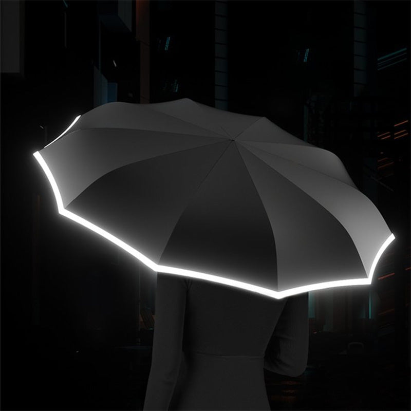 🔥Get 50% Off 🔥💥Buy 2 Save 10%✈️Reflective Safety Strip Ring Buckle Umbrella