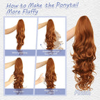 💜Limited time promotion 50%OFF💜Clip-on Wavy Ponytail Extension