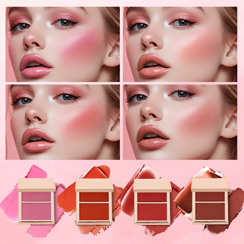 🩷Limited Sale 50% OFF🩷Dual-Color Matte Blush Palette