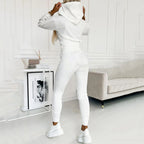 Women's Two-Piece Hooded Tracksuit Set