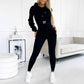 Women's Two-Piece Hooded Tracksuit Set