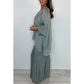Women's Elegant Casual Chiffon Top & Wide Leg Pants Set