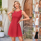 Women's Sleeveless Waist-Cinching Mini Dress